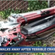 Image for article titled Rented, Speeding Mustang Crashes Into Pole And Disintegrates